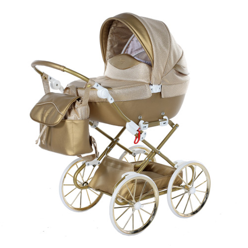Dolce Blue Doll's Pram Blue