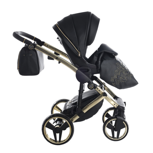 Junama Enzo Black Gold Pram & Pushchair
