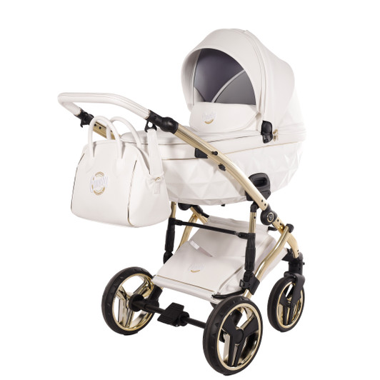 Junama Candy Premium White Pram Pushchair Travel System
