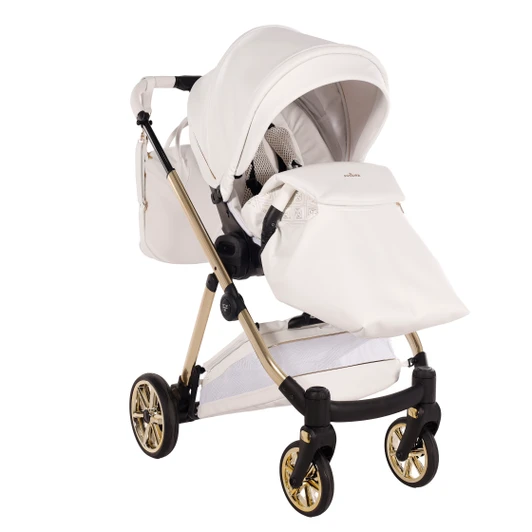 Junama Elegante Art Deco White Pram & Pushchair