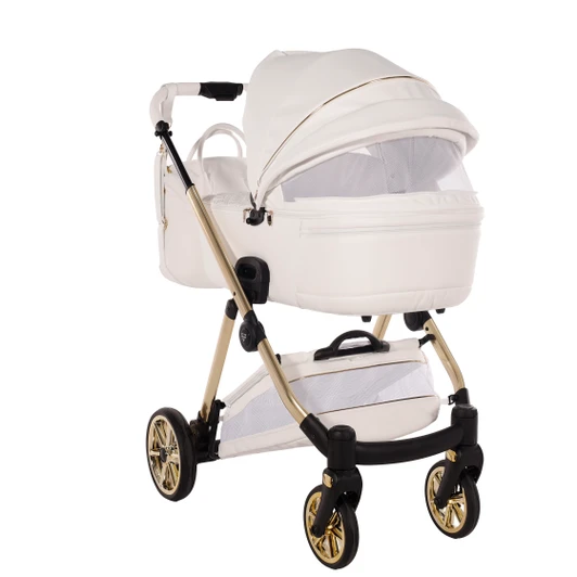 Junama Elegante Art Deco White Pram & Pushchair