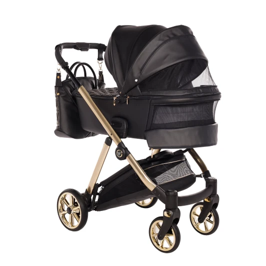 Junama Elegante Art Deco Black Pram & Pushchair