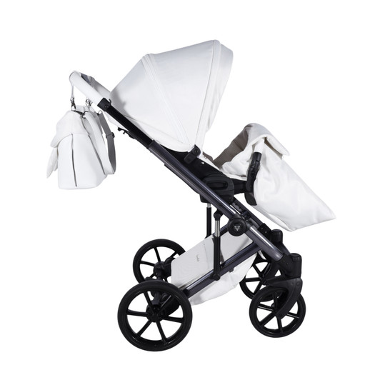 Junama Papillon White Pram Pushchair Travel System