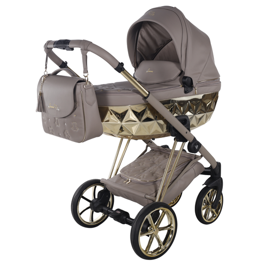 Junama Cubby Cappuccino Gold Pram & Pushchair