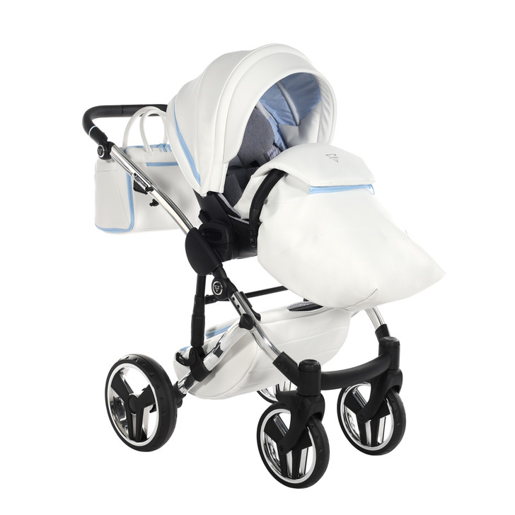 Junama Candy Blue2-in-1 pram and pushchair + apron