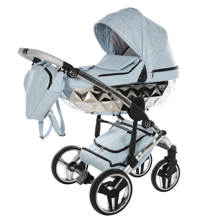 Junama Heart Blue Pram & Pushchair