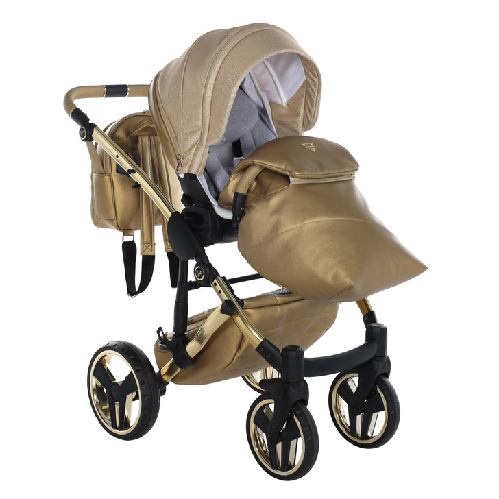 Junama Dolce Blue 2-in-1 pram and pushchair + apron