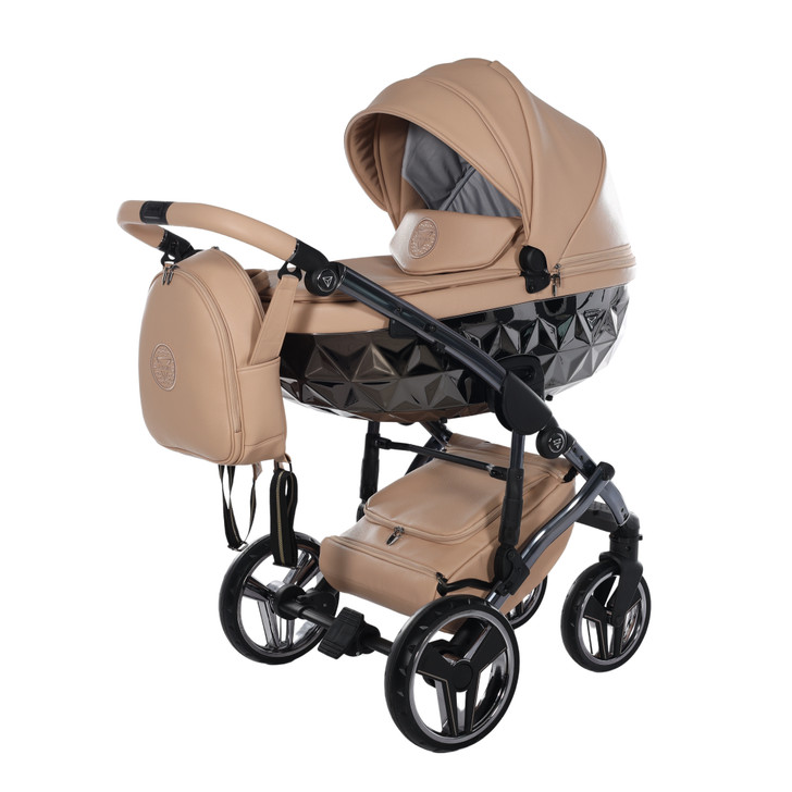 Junama Handcraft Camel 2-in-1 pram diamond carrycot
