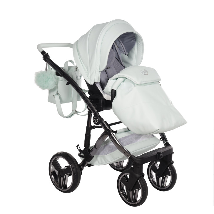 Junama Candy Premium Mint 2-in-1 pram and pushchair + apron