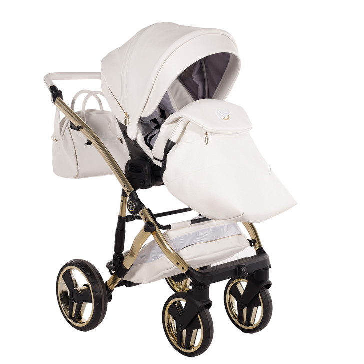 Junama Candy Premium White Pram Pushchair Travel System