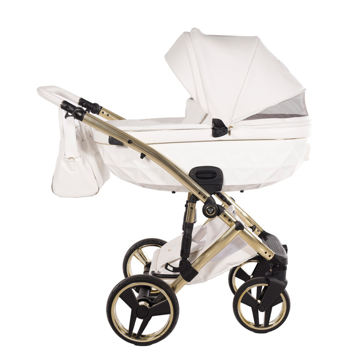 Junama Candy Premium White Pram Pushchair Travel System