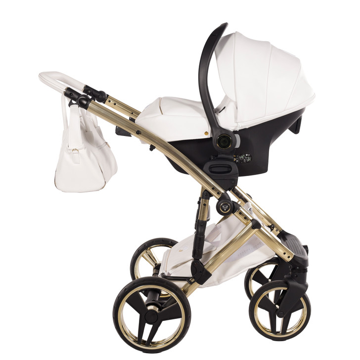 Junama Candy Premium White Pram Pushchair Travel System