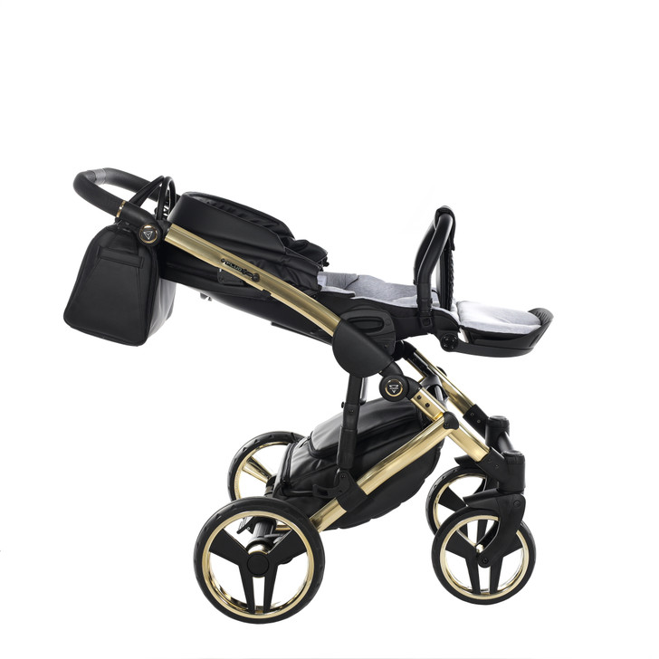 Junama Fluo Line Black 2-in-1 pram and pushchair flat