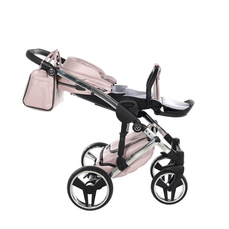 Junama Fluo Line Pink 2-in-1 pram and pushchair flat