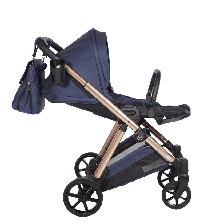 Junama Elegante Blue Pram Pushchair Travel System