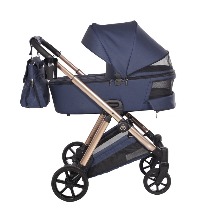 Junama Elegante Blue Pram Pushchair Travel System