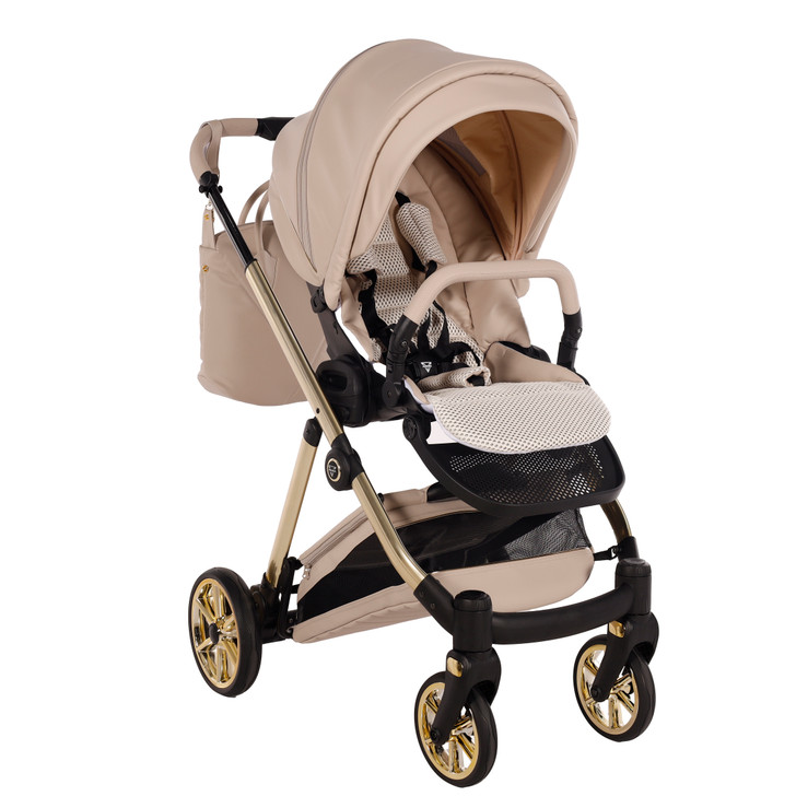 Junama Elegante Art Deco Beige Pram & Pushchair