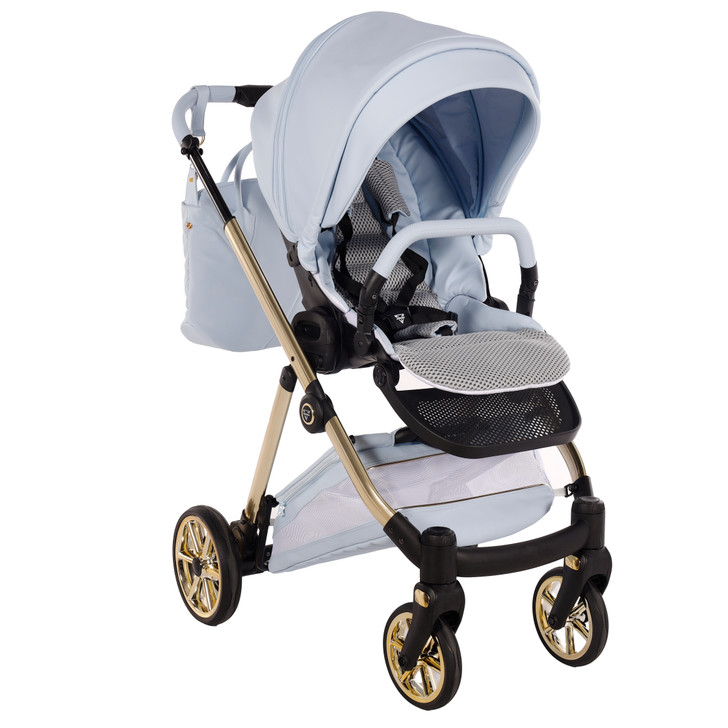 Junama Elegante Art Deco Blue Pram & Pushchair