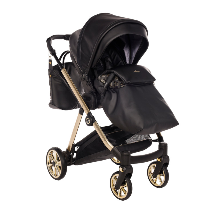 Junama Elegante Art Deco Black Pram & Pushchair