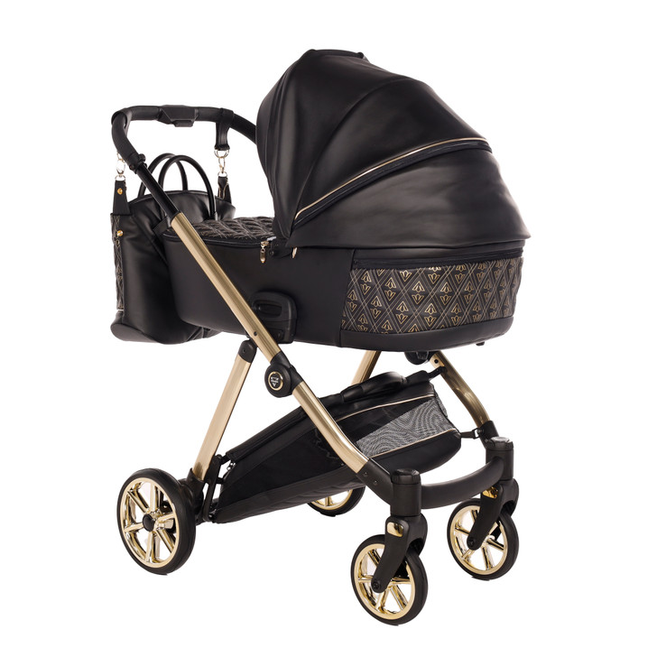 Junama Elegante Art Deco Black Pram & Pushchair
