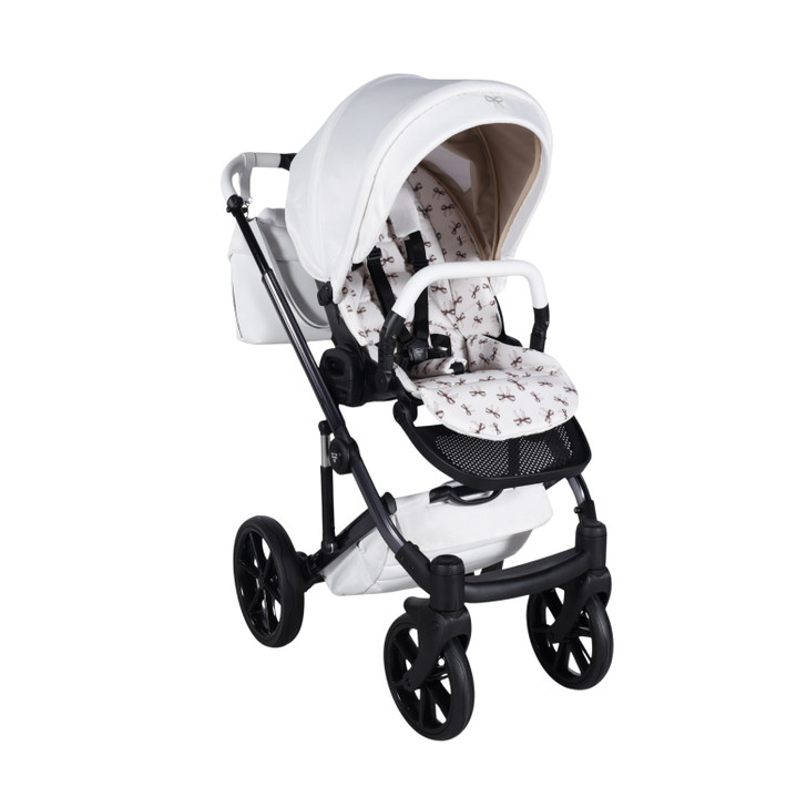 Junama Papillon White Pram Pushchair Travel System