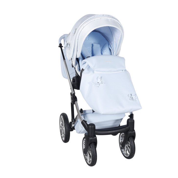 Junama Fleur Blue Pram Pushchair Travel System