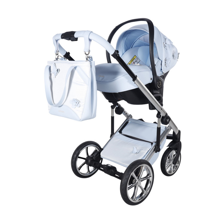 Junama Fleur Blue Pram & Pushchair