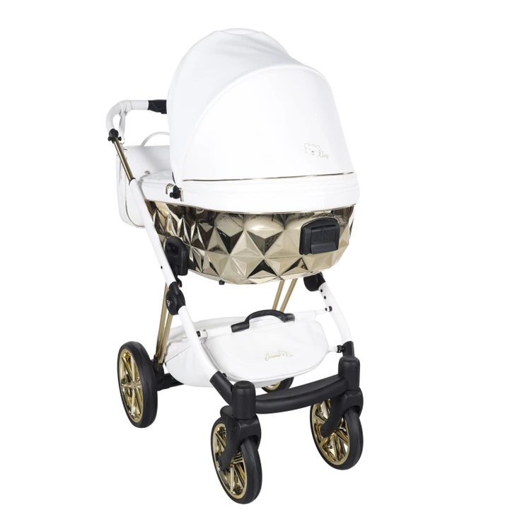 Junama White Latte Pram Pushchair Travel System