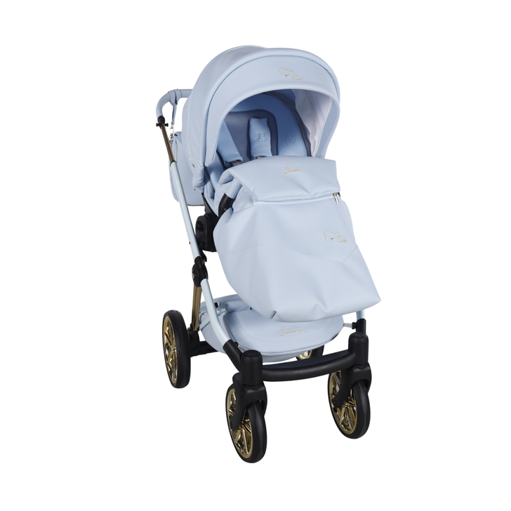 Junama Cubby Blue Gold Pram & Pushchair