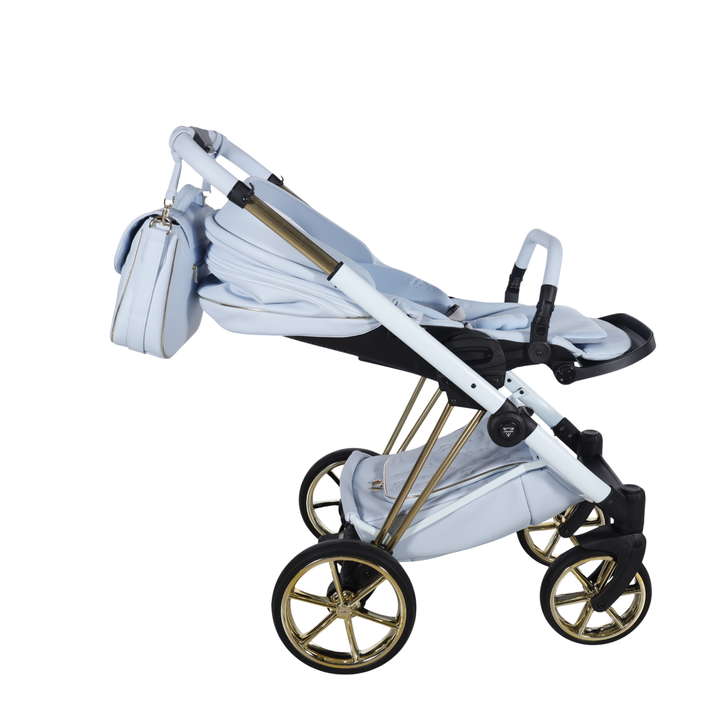 Junama Cubby Blue Gold Pram & Pushchair