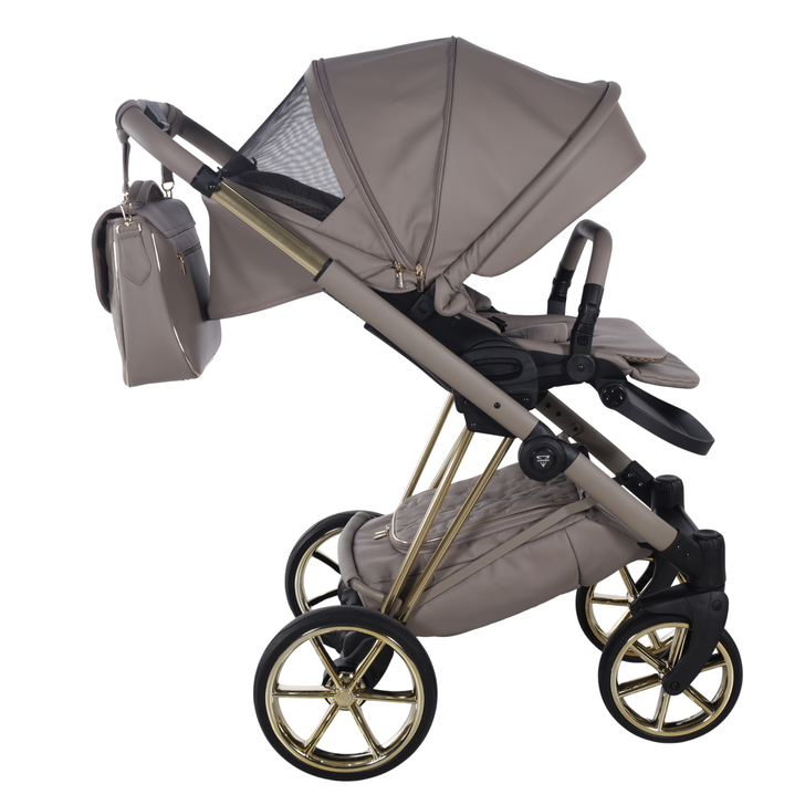 Junama Cubby Cappuccino Gold Pram & Pushchair