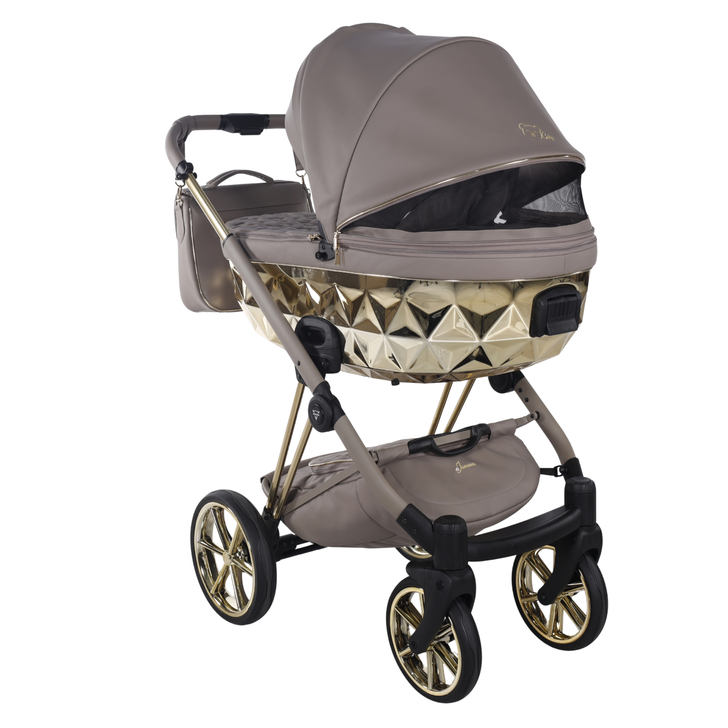 Junama Cubby Cappuccino Gold Pram & Pushchair