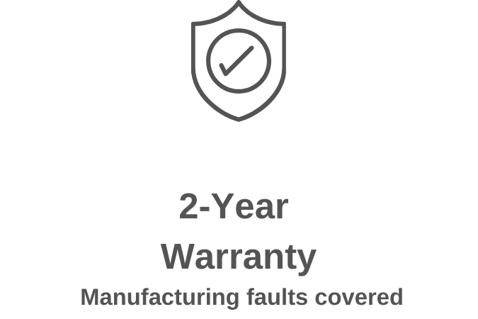 Junama prams include a 2 year warranty covering manufacturing faults for peace of mind.