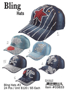 Rhino Stone Caps - Bling Cap Rhino Stone Caps - Bling Cap