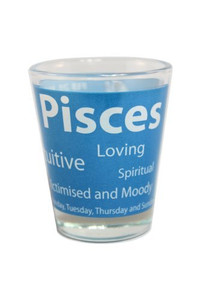 Zodiac Sign Shot Glass Pisces Zodiac Sign Shot Glass Pisces