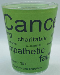 Zodiac Sign Shot Glass Cancer