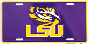 LSU License Plate 12" x 6" LSU License Plate 12" x 6"