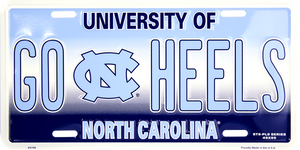 North Carolina "GO HEELS" License Plate 12" x 6" North Carolina "GO HEELS" License Plate 12" x 6"