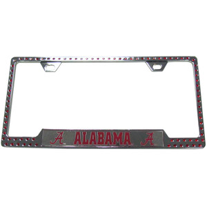 Alabama Crimson Tide Bling Tag Frame Alabama Crimson Tide Bling Tag Frame