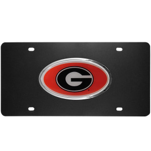 Georgia Bulldogs Acrylic License Plate 12" x 6" Georgia Bulldogs Acrylic License Plate 12" x 6"