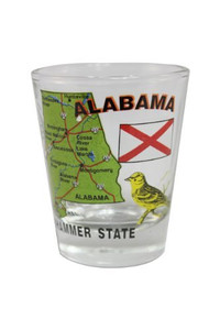 State Shot Glass Alabama - AL State Shot Glass Alabama - AL