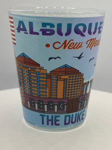 "Albuquerque" New Mexico Shot Glass 2 oz