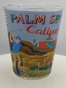 "Palm Springs" California Shot Glass 2 oz