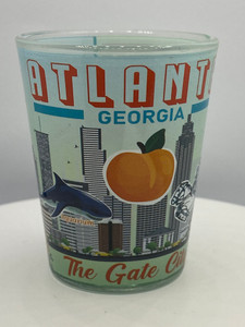 "Atlanta" Georgia Shot Glass 2 oz