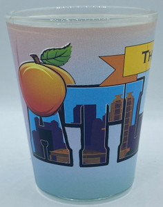 "Atlanta" Post Card Style Georgia Shot Glass 2 oz "Atlanta" Post Card Style Georgia Shot Glass 2 oz