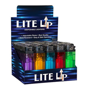 Lite Up Disposable Lighters (50 Pcs/Disp)