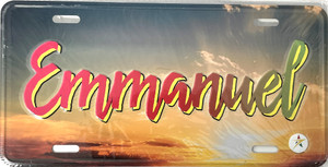 "Emmanuel" License Plate Aluminum 12"x6" Religious "Emmanuel" License Plate Aluminum 12"x6" Religious