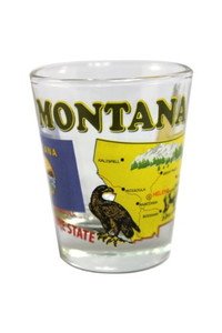 State Shot Glass Montana - MT State Shot Glass Montana - MT