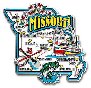 Super Jumbo Map Magnet - Missouri Super Jumbo Map Magnet - Missouri
