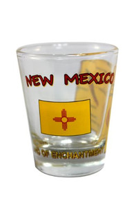 State Shot Glass New Mexico - NM State Shot Glass New Mexico - NM